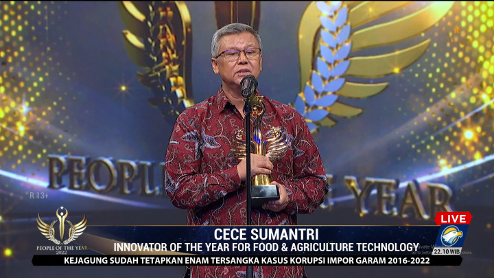 Cece Sumantri Raih Penghargaan Innovator Of The Year For Food & Agriculture Technology