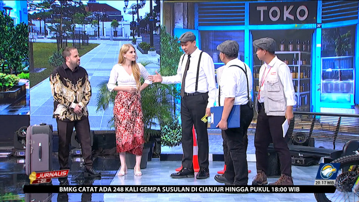 Momen Lucu Cak Lontong Dkk di Prank Bule di Program jurnalis +22