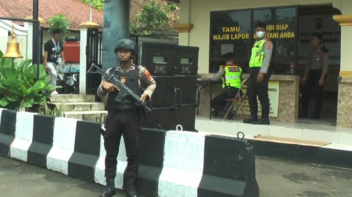 Pasca Dugaan Bom Bunuh Diri, Polres Sukabumi Perketat Penjagaan