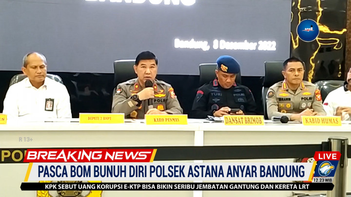 Ini Jenis Bom yang Digunakan Pelaku Bom Bunuh Diri di Polsek Astana Anyar