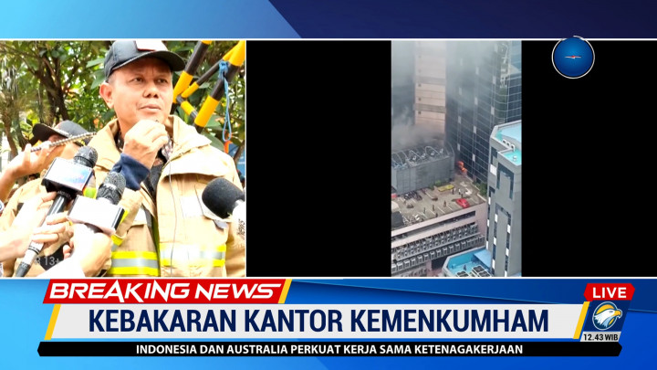 Gedung Kemenkumham Kebakaran, Ini Dugaan Penyebabnya