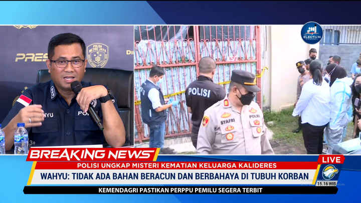 Puslabfor Polri Tak Temukan Bahan Berbahaya di Tubuh Korban