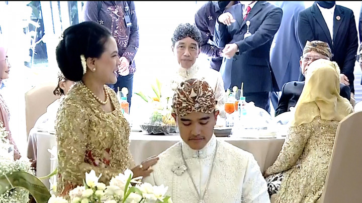 Momen Iriana Jokowi Tenangkan Kaesang Sebelum Ijab kabul