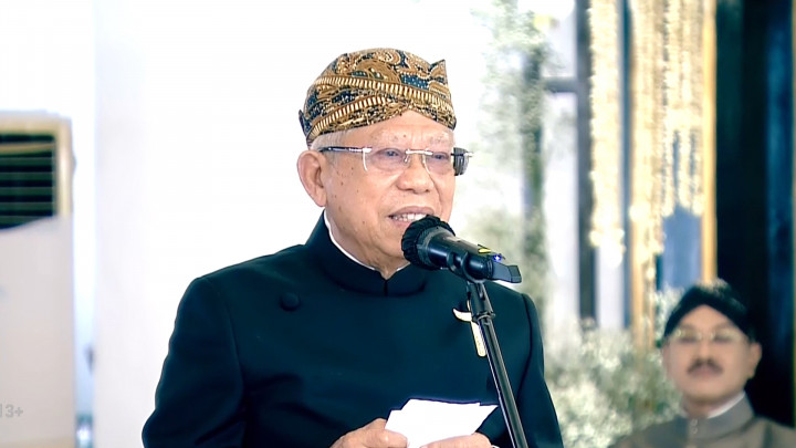 Nasihat Pernikahan Wapres Ma'ruf Amin untuk Kaesang-Erina