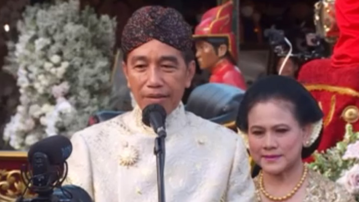 Presiden Jokowi Bahagia Akad Nikah Kaesang-Erina Berjalan Lancar