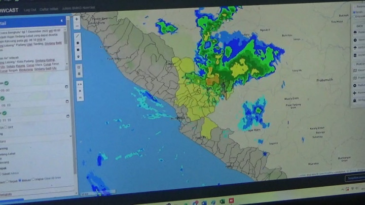 BMKG: Waspadai Cuaca Ekstrem Hantui Nataru di Bengkulu