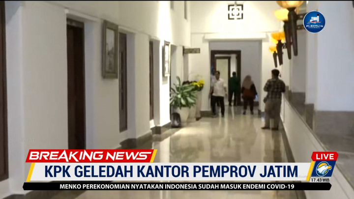 KPK Geledah Kantor Pemprov Jatim
