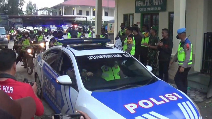 120 Personil Polres Tanah Karo Amankan Natal