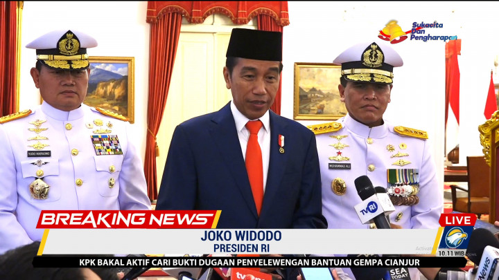 Jokowi Minta KSAL Laksdya Muhammad Ali Konsentrasi Jaga Perbatasan Laut