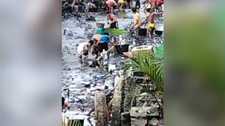 Viral! Detik-Detik Pencuri Minyak Dari Pipa Pertamina