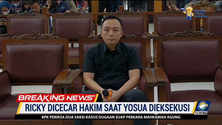 Ricky Rizal Dicecar Hakim Soal Kejadian Penembakan Terhadap Brigadir J