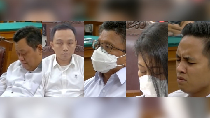 Begini Ekspresi Ferdy Sambo dkk hingga Richard Eliezer Saat Dituntut Jaksa