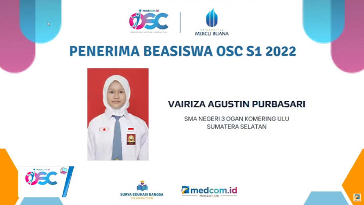 Selamat! Berikut Daftar Lengkap Penerima Beasiswa OSC S1 Medcom.id 2022