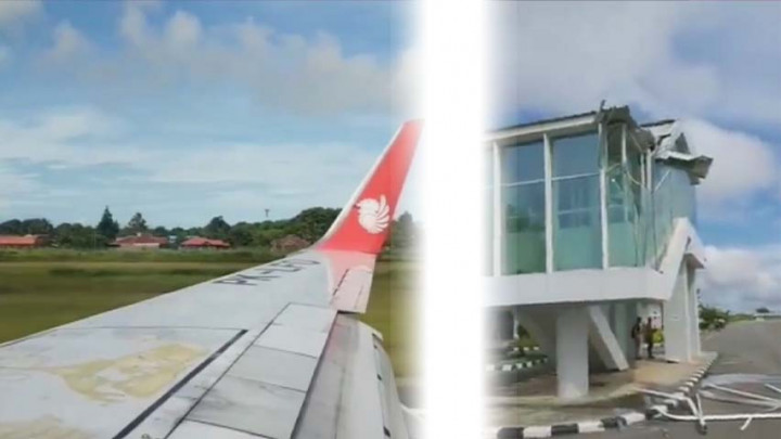 Pesawat Lion Air Tabrak Garbarata Bandara Mopah Merauke