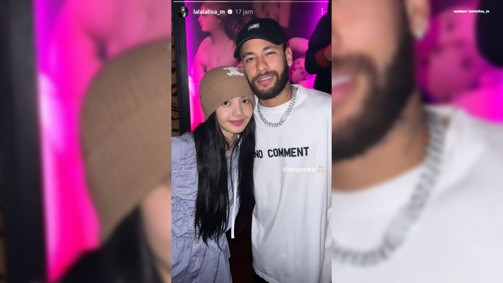 Heboh! Lisa BLACKPINK Unggah Foto Bareng Neymar
