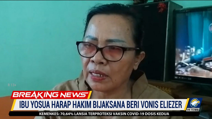 Ibunda Brigadir Yosua Harap Hakim Bijaksana Beri Vonis Eliezer