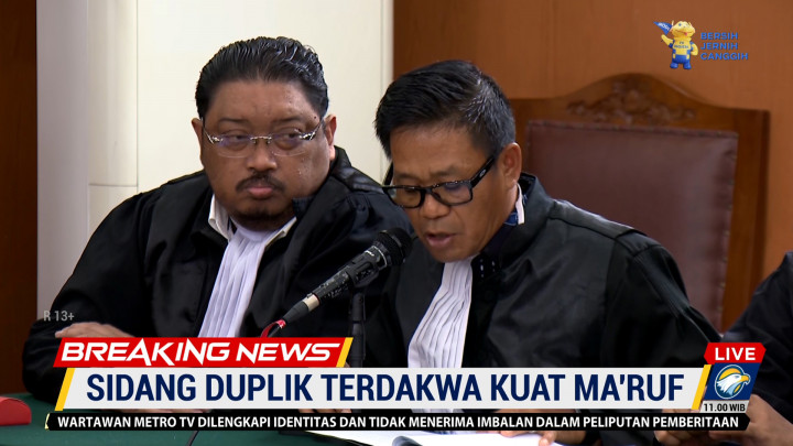 Sidang Duplik, Penasihat Hukum Kuat Ma'ruf Memohon Hakim Tolak Replik Jaksa