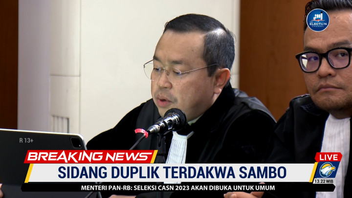 Sidang Duplik Sambo, Penasihat Hukum: Replik Penuntut Umum Haruslah Ditolak