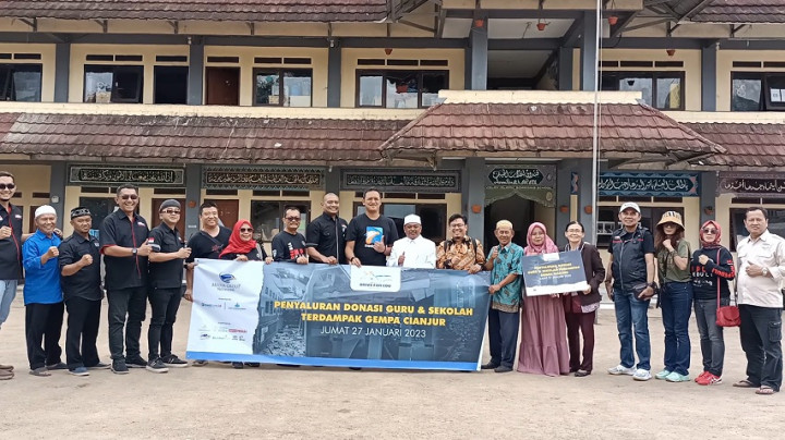 Bantu Sekolah Terdampak Gempa Cianjur, Drive for Edu Salurkan Donasi Rp68 Juta