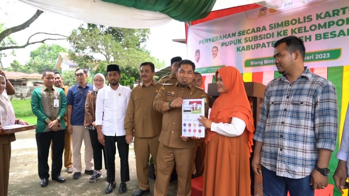 Demi Mudahkan Distribusi Pupuk Subsidi, Pemkab Aceh Luncurkan Kartu Tani Digital