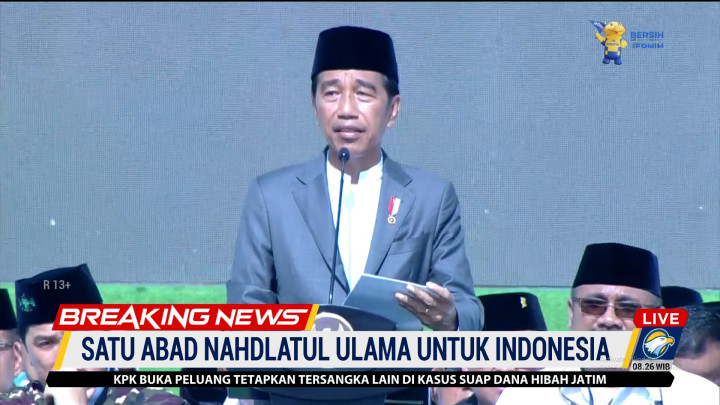 Memasuki Abad Kedua, Jokowi Yakin NU akan Tumbuh Semakin Kokoh