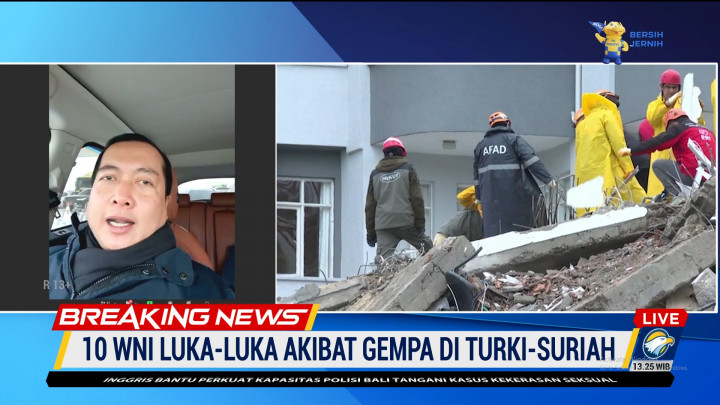 10 WNI Luka-luka Akibat Gempa di Turki-Suriah