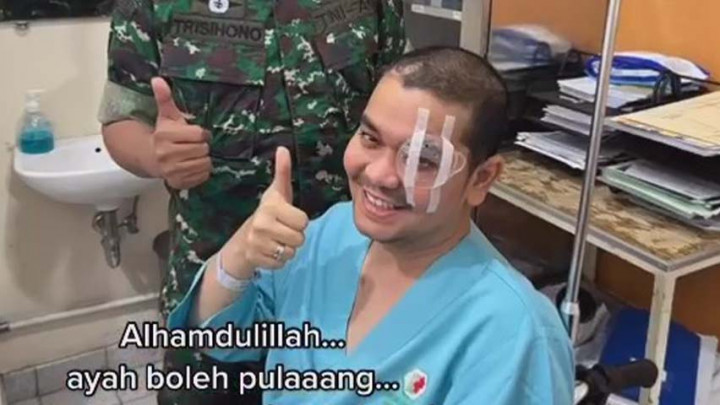 Selesai Jalani Operasi Mata, Indra Bekti Sudah Kembali ke Rumah
