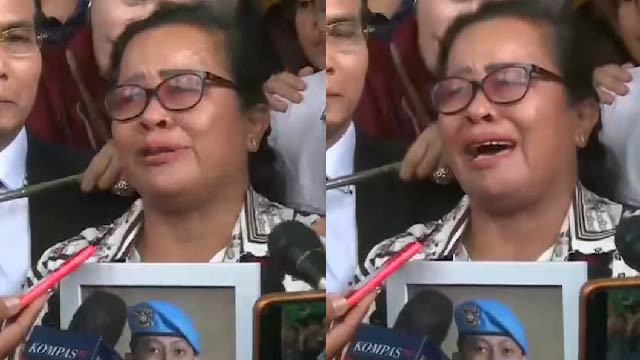 Momen Ibunda Brigadir J Menangis Haru Usai Dengar Vonis Bharada E