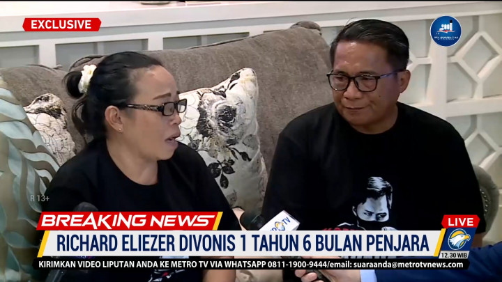 Bharada E Divonis 1 Tahun 6 Bulan, Ibunda: Bersyukur Kepada Tuhan