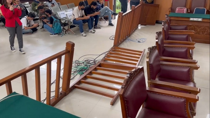 Ruang Sidang PN Jaksel Rusak Pasca Pembacaan Vonis Richard Eliezer