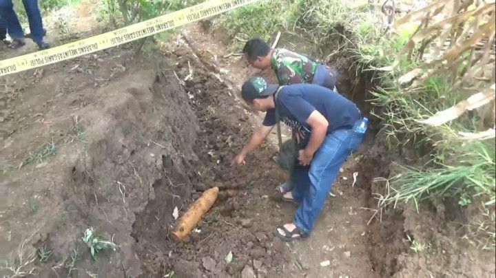 Heboh! Warga Tulungagung Temukan Bom Peninggalan Zaman Penjajahan