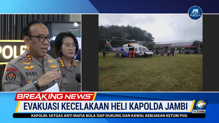 Evakuasi Rombongan Kapolda Jambi Sempat Terkendala Cuaca