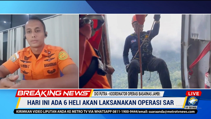 6 Helikopter Diterjunkan untuk Evakuasi Rombongan Kapolda Jambi