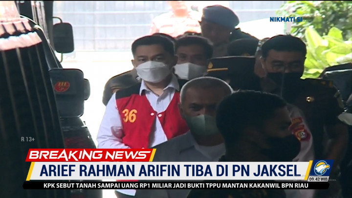 Jelang Sidang Vonis, Arif Rachman Arifin Tiba di PN Jaksel
