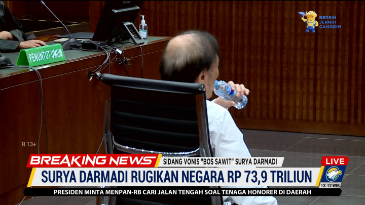 Saat Sidang Vonis, Surya Darmadi Minta Istirahat Ngaku Jantungnya Sakit