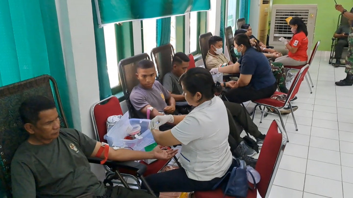 Stok Darah Langka, TNI Korem 161 Wirasakti Kupang Gelar Aksi Donor Darah