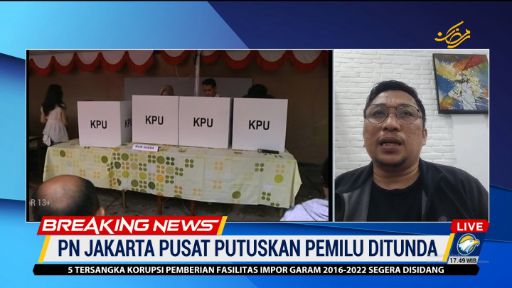 Soal Penundaan Pemilu, Pengamat Nilai Putusan PN Jakpus Tak Masuk Akal