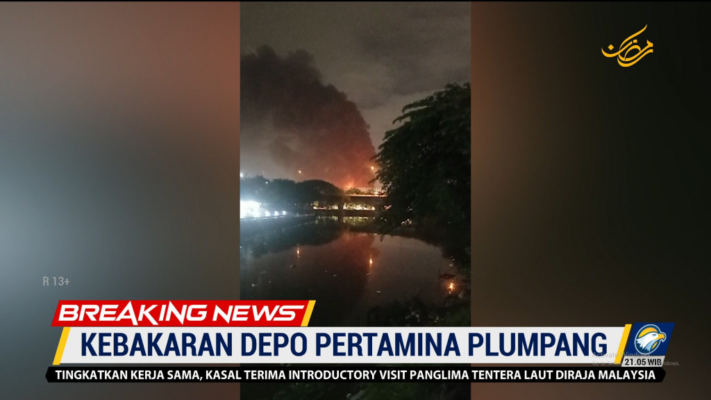 Depo Pertamina Plumpang di Jakarta Utara Terbakar