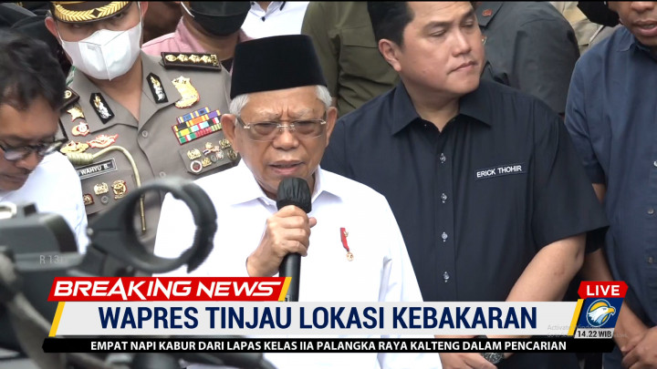 Wapres Ma'ruf Amin Harap Depo Pertamina Plumpang Direlokasi