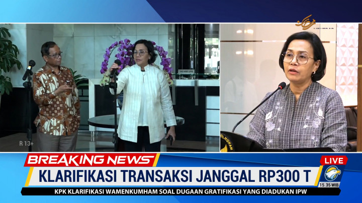 Sri Mulyani Ungkap Asal Mula Ditemukannya Transaksi Mencurigakan Rp349 Triliun