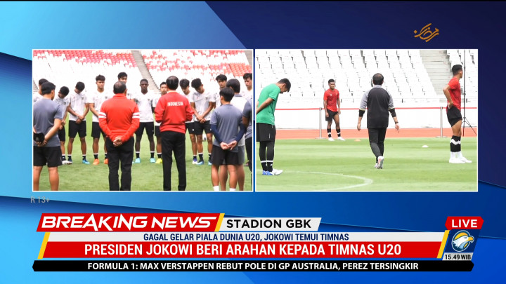 Gagal Gelar Piala Dunia U-20, Jokowi Temui Timnas