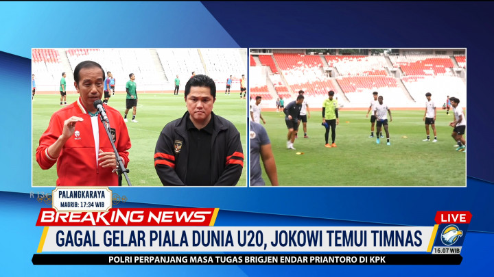 Jokowi Minta Erick Thohir Siapkan Blue Print Transformasi Sepak Bola Indonesia untuk FIFA