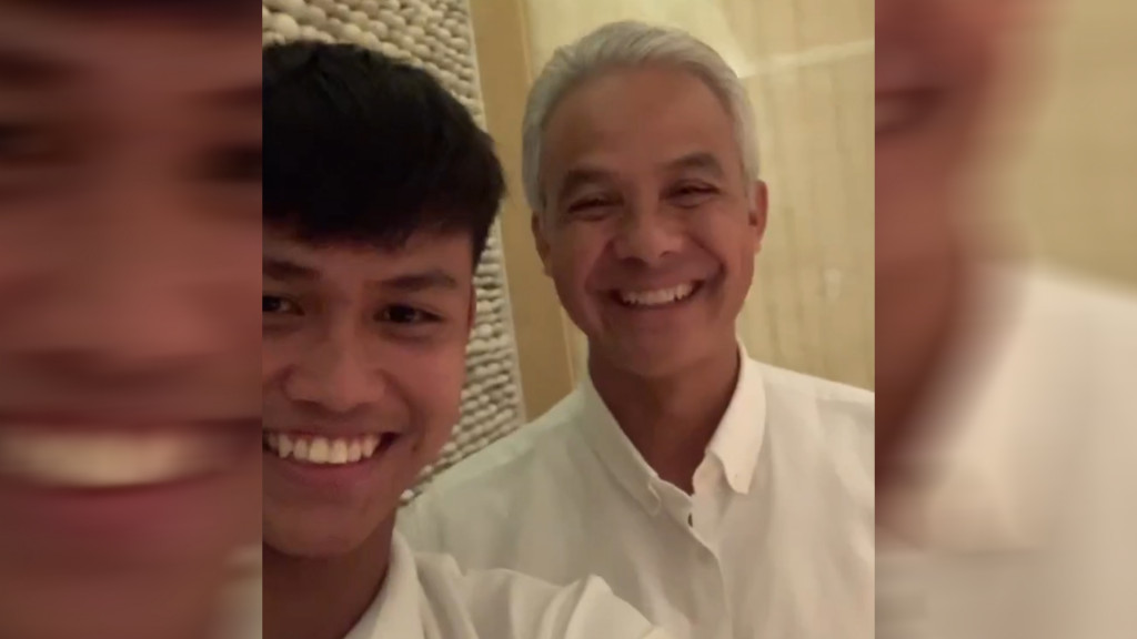 Momen Pertemuan Hokky Caraka dan Ganjar Pranowo usai Pembatalan Piala Dunia U-20