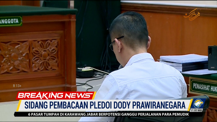 Tangisan Dody Prawiranegara saat Sidang Pembacaan Pledoi