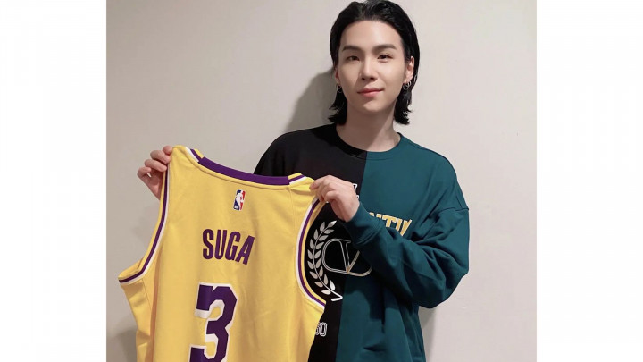 Wow! Suga BTS Resmi Diangkat Jadi Global Ambassador NBA