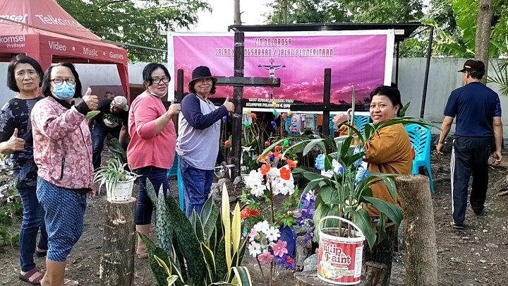 Umat Kristiani di Palu Berlomba Membuat Taman Paskah Sambut Jumat Agung