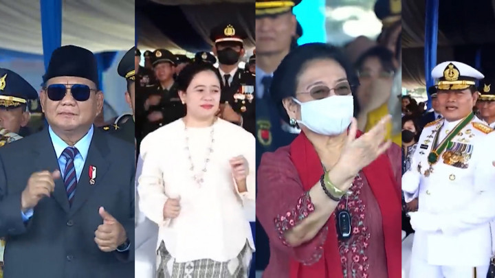 Momen Megawati, Puan, hingga Prabowo Joget Ojo Dibandingke di HUT Ke-77 TNI AU