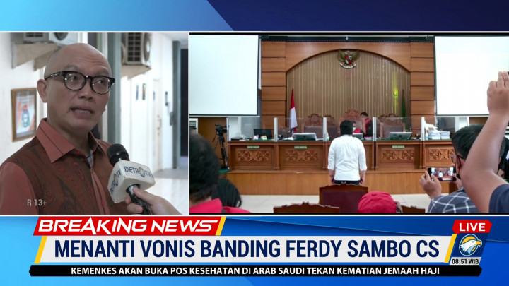 Sidang Putusan Banding Sambo Cs Digelar, Pakar Ungkap 2 Kemungkinan