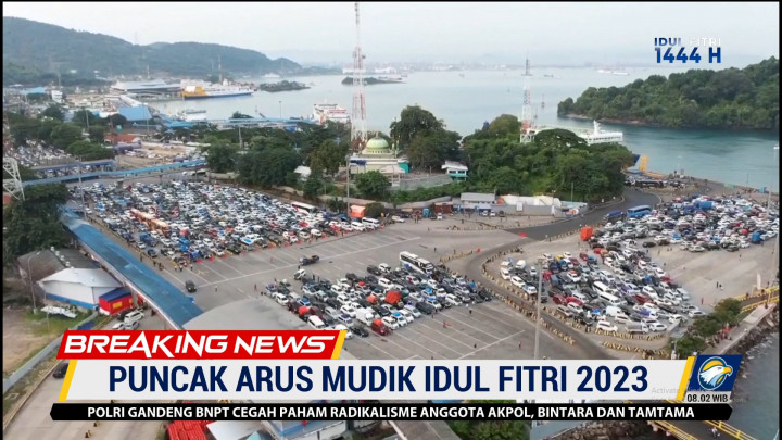 Arus Mudik 2023, Volume Kendaraan di Pelabuhan Merak Meningkat