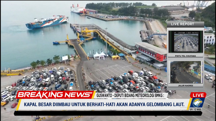 BMKG Imbau Pemudik Kapal Besar Waspada Gelombang Laut